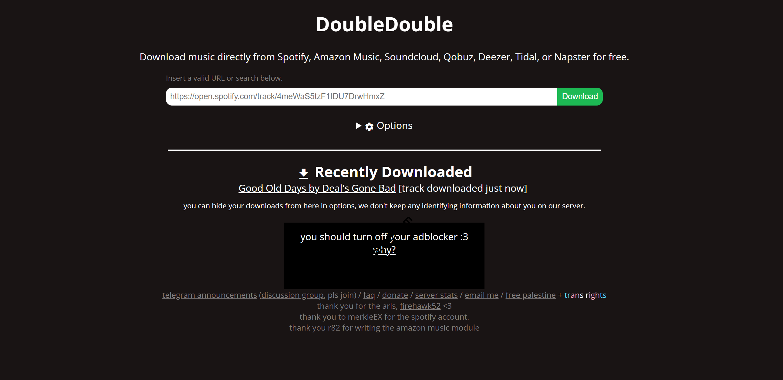 一款免费音乐下载工具 – DoubleDouble