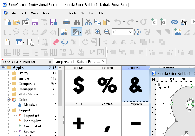 创建您自己的字体 High-Logic FontCreator Pro v15.0.0.2958